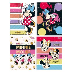 Caderno tilibra brochura capa dura 1/4 minnie 80 folhas com 5