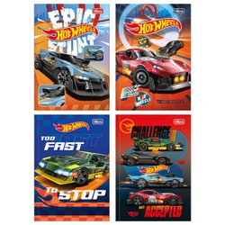 Caderno tilibra brochura capa dura 1/4 hot wheels 80 folhas com 5