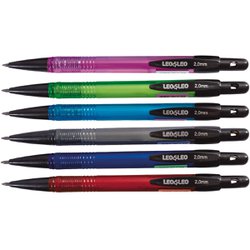 Lapiseira leo&leo com apontador 2,0mm cores sortidas com 24