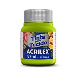 Tinta para tecido acrilex 37ml - 802 verde maca