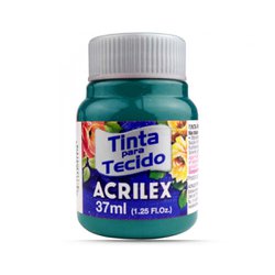 Tinta para tecido acrilex 37ml - 803 aqua marina