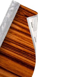 Plastico adesivo leoarte madeira 45cm x 10m jacaranda 80 micras mod 11