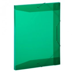 Pasta pvc com elastico plascony 2,0cm verde - a20