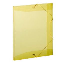 Pasta pvc com elastico plascony 2,0cm amarela - a20