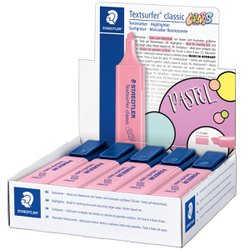 Marca texto staedtler rosa carmin com 10