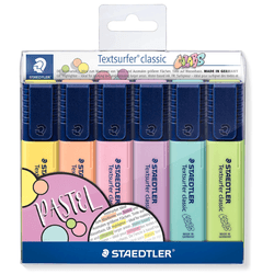 Marca texto staedtler com 6 cores