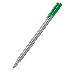 Caneta hidrografica staedtler 0.3mm ultra fina verde com 10