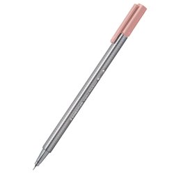 Caneta hidrografica staedtler 0.3mm ultra fina pink claro com 10