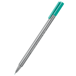 Caneta hidrografica staedtler 0.3mm ultra fina azul turquesa com 10