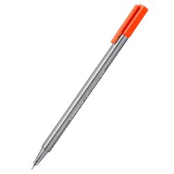 Caneta hidrografica staedtler 0.3mm ultra fina vermelho neon com 10