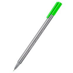 Caneta hidrografica staedtler 0.3mm ultra fina verde neon com 10