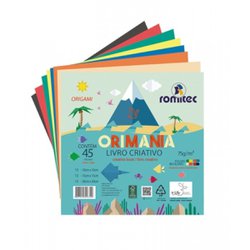 Bloco criativo romitec 3x1 8 cores 75g 45fls + livro criativo
