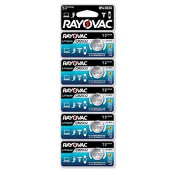 Bateria de litio rayovac cr2032 3v com 5