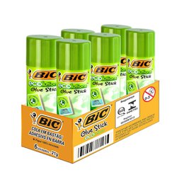 Cola em bastao bic 21g - ecolutions com 6