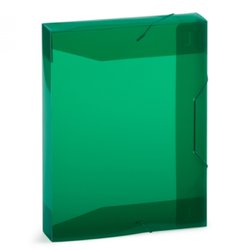 Pasta pvc com elastico plascony oficio 5cm verde - a50b
