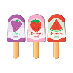 Borracha tilibra picole de frutas com 36