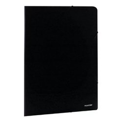 Pasta pvc com elastico plascony oficio black preto - a02