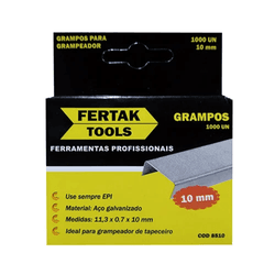 Grampo para grampeador fertak estofador 10mm com 1000 pp