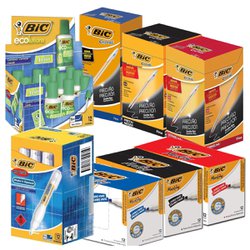 Kit caneta marcador e corretivo bic 8 itens