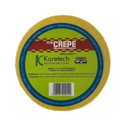 Fita crepe automotiva koretech 18mm x 40m amarela