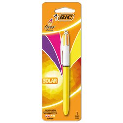 Caneta esferografica bic 4 cores 1.0mm media solar blister