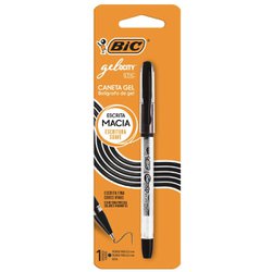 Caneta esferografica bic gelocity stic 0.5mm fina preta blister