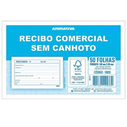 Impresso recibo sao domingos comercial sem canhoto 50fls - 10033