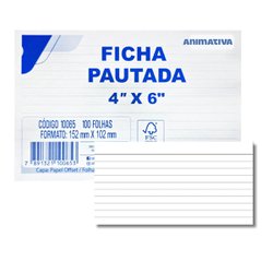 Impresso fichas pautadas sao domingos n.2 4x6 - 10065