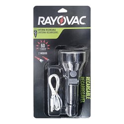 Lanterna rayovac recarregavel 2 modos 60 lumens