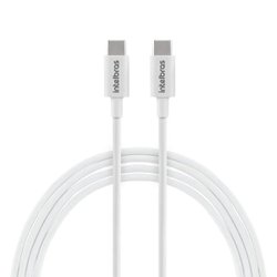 Cabo usb-c de pvc intelbras para usb-c branco 1,20m