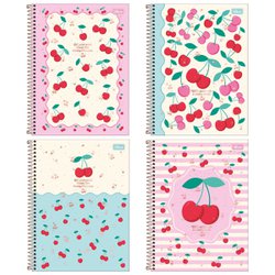 Caderno tilibra espiral c/d universitario amarena 10x1 160fls c/4 - 397741