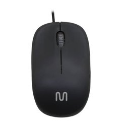 Mouse com fio multilaser usb preto 120cm - m0255