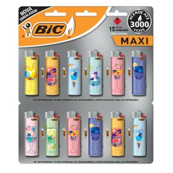 Isqueiro bic maxi sleeve basic com 12