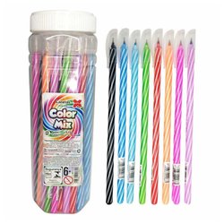 Caneta esferografica color mix make+ 0.7mm fina sortida com 24
