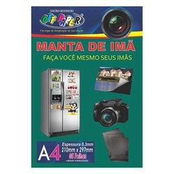 Folha manta de ima off paper a4 preta 5 folhas 0.3mm