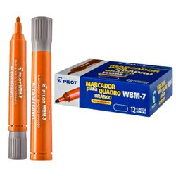 Marcador para quadro branco pilot wbm-7 recarregavel laranja