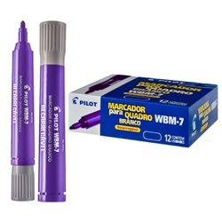 Marcador para quadro branco pilot wbm-7 recarregavel violeta