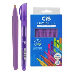 Marca texto cis lumini lite violeta com 12