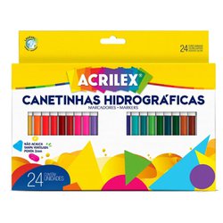 Hidrocor acrilex 24 cores