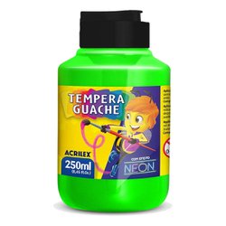 Tinta guache acrilex 250ml - 101 neon verde