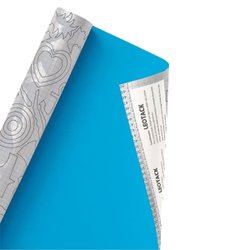 Plastico adesivo leotack colors 45cm x 10m 80 micras azul