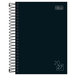 Agenda 2027 tilibra espiral c/d spice preta 129x187mm 160fls