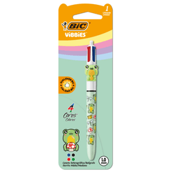 Caneta esferografica bic 4 cores 1.0mm vibbies sapo com 1