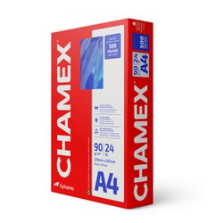 Papel sulfite chamex a4 branco 90g resma com 500 folhas