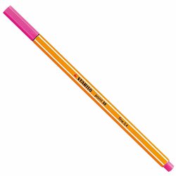 Caneta hidrografica stabilo point 88 0.4mm ultra fina rosa com 10