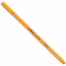 Caneta hidrografica stabilo point 88 0.4mm ultra fina laranja com 10