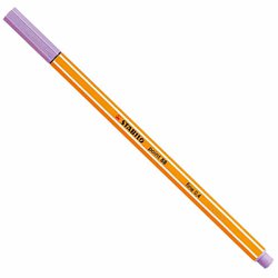 Caneta hidrografica stabilo point 88 0.4mm ultra fina lilas com 10