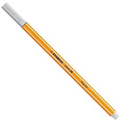 Caneta hidrografica stabilo point 88 0.4mm ultra fina cinza com 10
