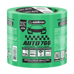 Fita crepe automotiva adelbras 48mm x 40m verde