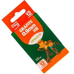 Grafite escolar leo&leo 0,9mm hb com 12